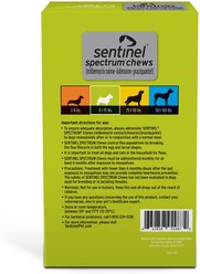 Sentinel Spectrum Chew for Dogs, 8.1-25 lbs, (Green Box), 6 Chews (6-mos. supply) slide 2 of 4