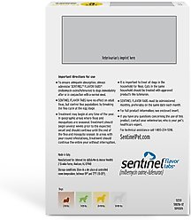 Sentinel Tablet for Dogs, 26-50 lbs, (Yellow Box), 6 Tablets (6-mos. supply) slide 2 of 4