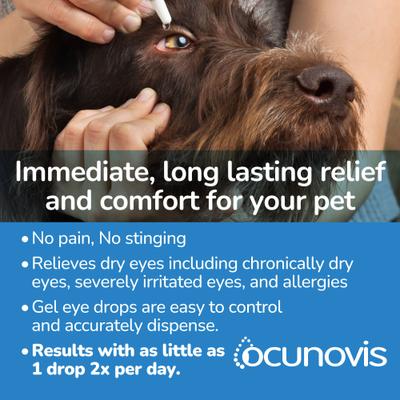 Show full view: Domes Pharma Ocunovis BioHance Eye Drops for Dogs & Cats, 10-ml bottle slide 7 of 13