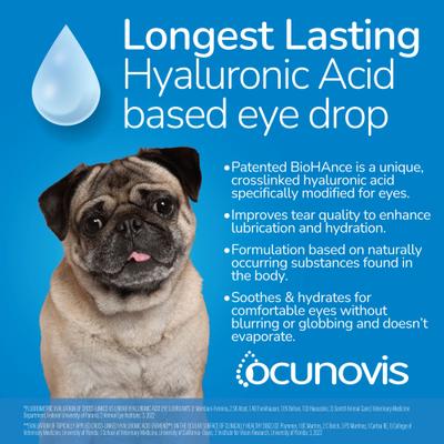 Show full view: Domes Pharma Ocunovis BioHance Eye Drops for Dogs & Cats, 10-ml bottle slide 6 of 13