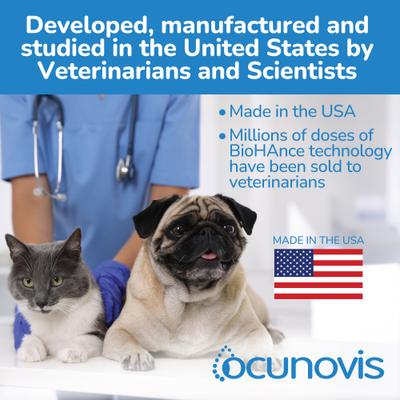 Show full view: Domes Pharma Ocunovis BioHance Eye Drops for Dogs & Cats, 10-ml bottle slide 10 of 13