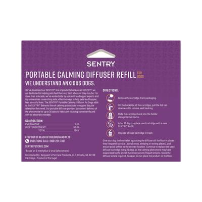 Show full view: Sentry Behavior Portable Calming Diffuser Refill for Dogs, 2 count slide 3 of 8