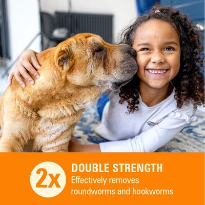 Show full view: Sentry HC WormX DS Dewormer for Hookworms & Roundworms for Dogs, 2-fl oz bottle slide 4 of 7