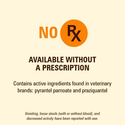 Show full view: Sentry HC WormX Plus 7 Way Dewormer for Hookworms, Roundworm & Tapeworms for Medium & Large Breed Dogs, 2 count slide 6 of 8