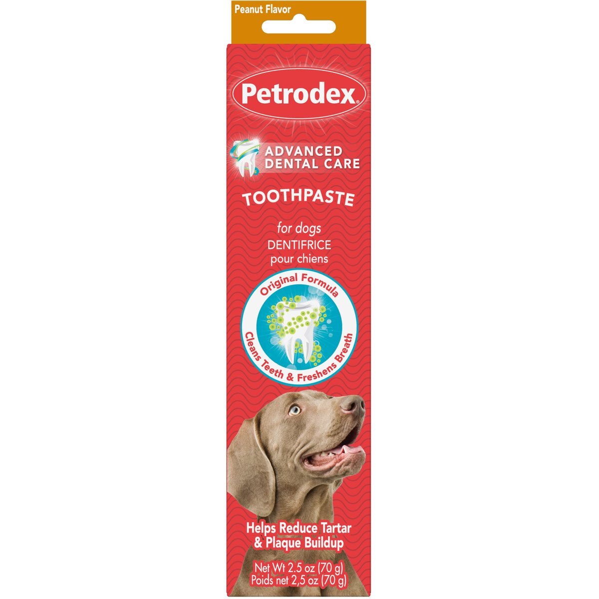 Sentry Petrodex Veterinary Strength Peanut Dog Toothpaste, 2.5-oz tube