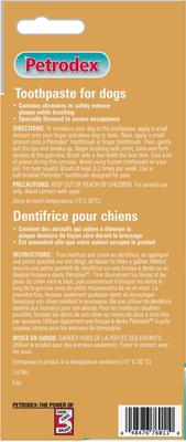Show full view: Sentry Petrodex Advanced Care Natural Peanut Flavor Dog Toothpaste, 2.5-oz tube slide 3 of 10