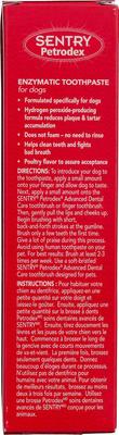 Show full view: Sentry Petrodex Veterinary Strength Enzymatic Poultry Flavor Toothpaste, 6.2-oz + Vet's Best Fingerbrush Dog Toothbrush, 10 count slide 3 of 9