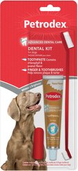 Sentry Petrodex Veterinary Strength Natural Peanut Flavor Dog Dental Kit