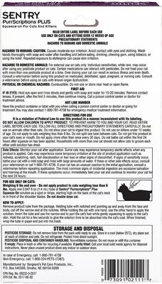 Show full view: Sentry PurrScriptions Flea & Tick Spot Treatment for Cats, over 6 lbs, 6 Doses (6-mos. supply) slide 2 of 9