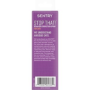 Sentry Stop That! Noise & Pheromone Cat Spray, 1-fl oz