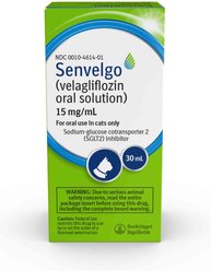 Senvelgo (velagliflozin oral solution) Oral Hypoglycemic for Cats, 15 mg/mL, 12 mL