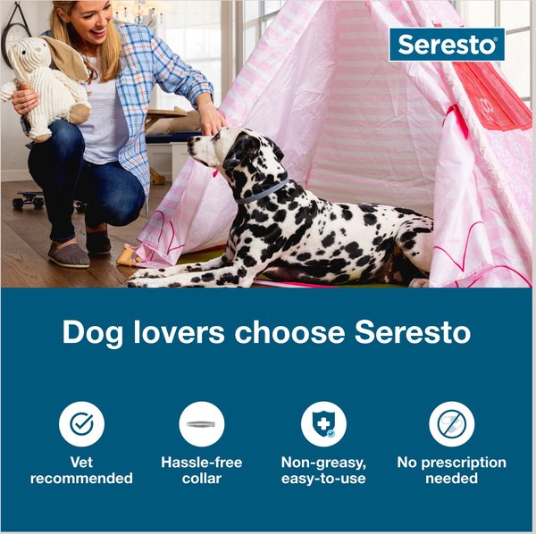 Show full view: Seresto Flea & Tick Collar for Dogs, over 18-lbs, 1 Collar (8-mos. supply) slide 3 of 9