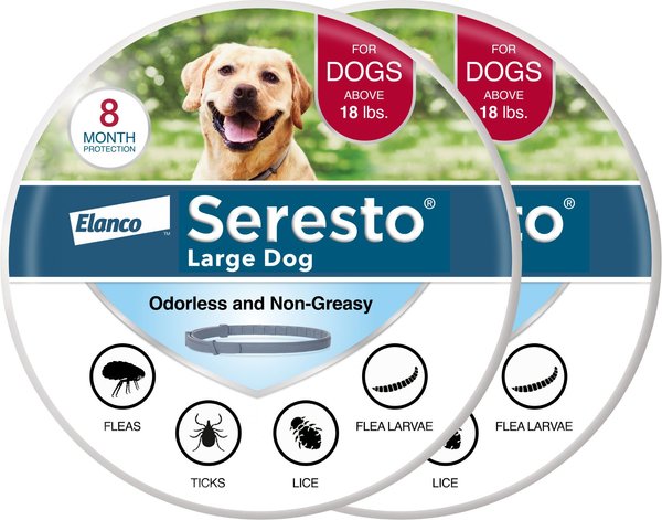 Seresto Flea & Tick Collar for Dogs, over 18 lbs