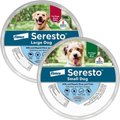 Seresto Flea & Tick Collar for Dogs, over 18 lbs + Flea & Tick Collar for Dogs, up to 18 lbs