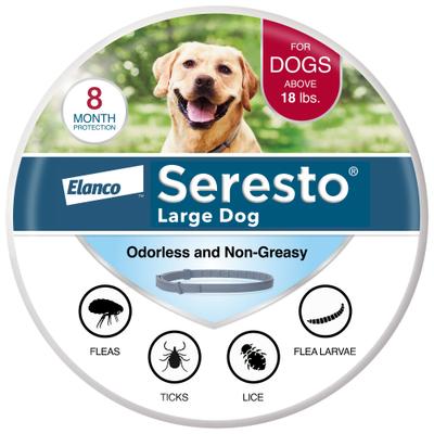 Show full view: Seresto Flea & Tick Collar for Dogs, over 18-lbs + Flea & Tick Collar for Dogs, up to 18-lbs slide 5 of 9