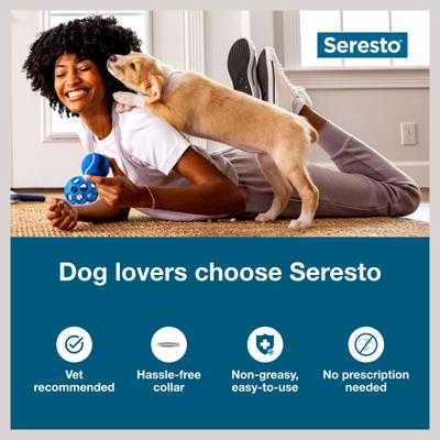 Show full view: Seresto Flea & Tick Collar for Dogs, up to 18-lbs, 1 Collar (8-mos. supply) slide 3 of 9
