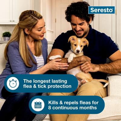 Show full view: Seresto Flea & Tick Collar for Dogs, up to 18-lbs, 1 Collar (8-mos. supply) slide 6 of 9