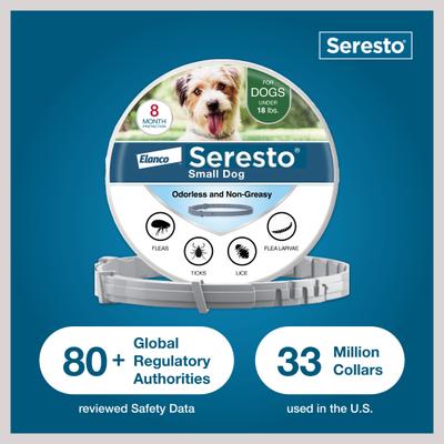 Show full view: Seresto Flea & Tick Collar for Dogs, up to 18-lbs, 1 Collar (8-mos. supply) slide 7 of 9