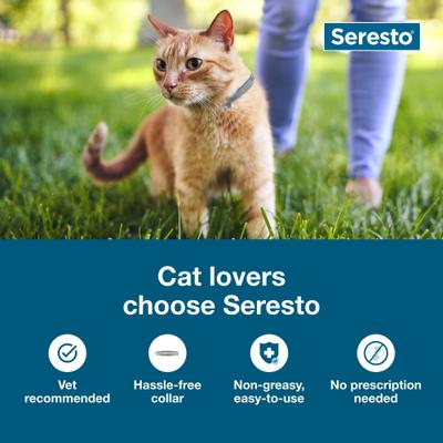 Show full view: Seresto Flea & Tick Collar for Dogs, up to 18-lbs + Flea & Tick Collar for Cats slide 3 of 9