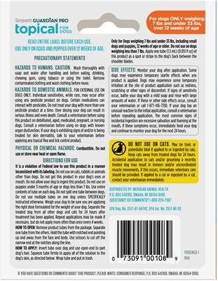 Show full view: Sergeant's Guardian Pro Dog Flea & Tick Topical Treatment, under 33-lb, 3 count slide 2 of 5