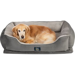 Serta Orthopedic Cuddler Cat & Dog Bed, Charcoal