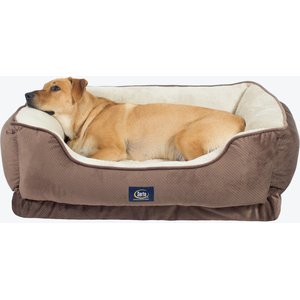 Serta Orthopedic Cuddler Cat & Dog Bed, Mocha