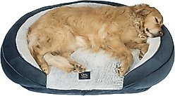 Serta Oval Couch Cat & Dog Bed, Blue, Large slide 1 of 3
