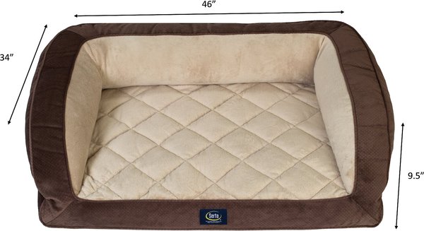 Serta Quilted Couch Cat & Dog Bed, X-Large