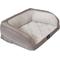 Show in main carousel: Serta Quilted Orthopedic Bolster Dog Bed with Removable Cover, Gray, Petite slide 3 of 6