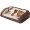 Show in main carousel: Serta Quilted Orthopedic Bolster Dog Bed with Removable Cover, Mocha, Large slide 3 of 8