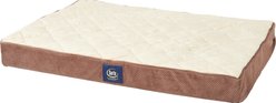 Serta Quilted Orthopedic Pillowtop Dog Bed with Removable Cover, Mocha, Large slide 2 of 6