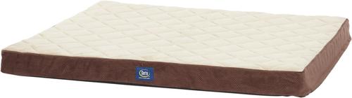 Show full view: Serta Quilted Orthopedic Pillowtop Dog Bed with Removable Cover, Mocha, X-Large slide 2 of 7