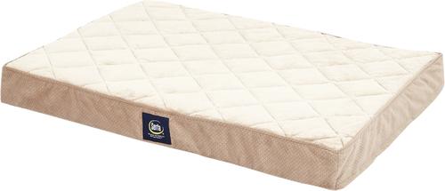 Show full view: Serta Quilted Orthopedic Pillowtop Dog Bed with Removable Cover, Tan, Large slide 2 of 9