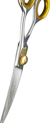 Show full view: Sharf Gold Touch 7.5" Straight, 6.5" Thinning & 7.5" Curved Scissors Pet Grooming Shear Kit slide 5 of 7