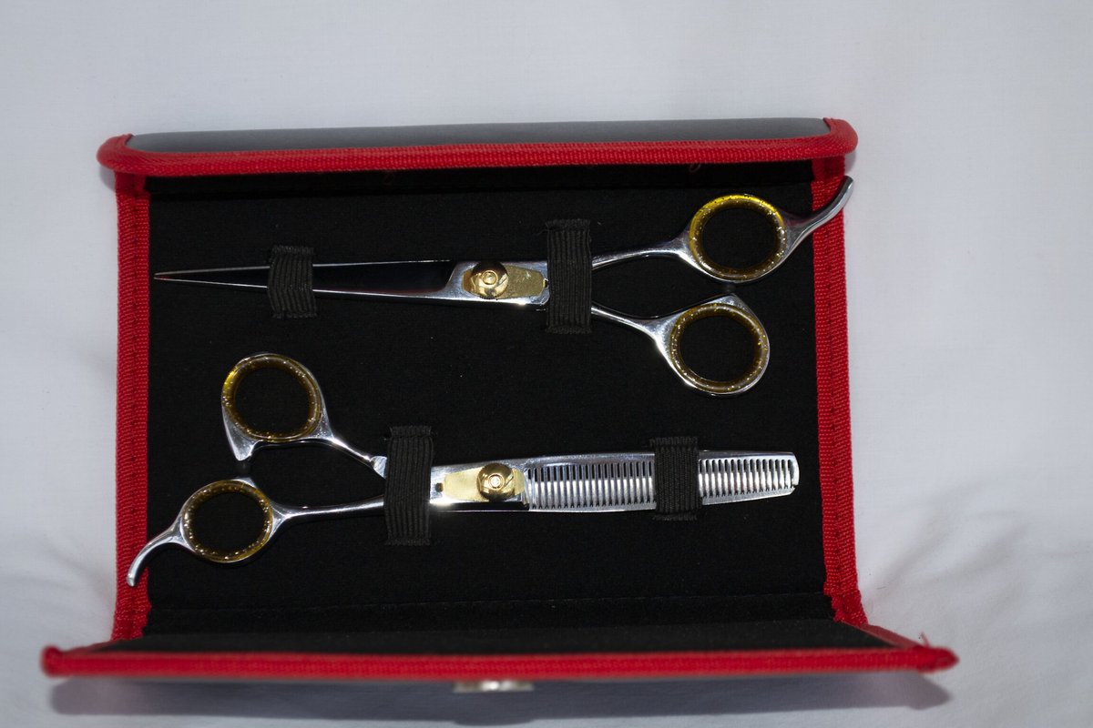 Sharf Gold Touch 7.5" Straight & 6.5" Thinning Scissors Pet Grooming Shear Kit
