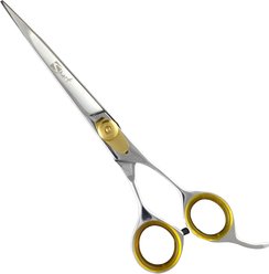 Sharf Gold Touch 7.5" Straight & 7.5" Curved Scissors Pet Grooming Shear Kit