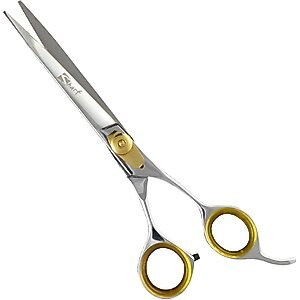 Sharf Gold Touch 7.5" Straight & 7.5" Curved Scissors Pet Grooming Shear Kit