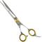 Show in main carousel: Sharf Gold Touch 7.5" Straight & 7.5" Curved Scissors Pet Grooming Shear Kit slide 2 of 6