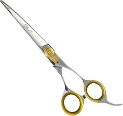 Sharf Gold Touch Curved Pet Grooming Shear, 6.5-in