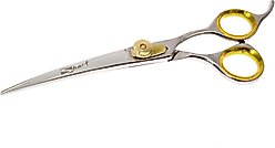 Sharf Gold Touch Curved Pet Grooming Shear, 8.5-in