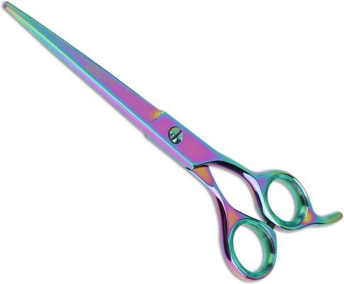 Show full view: Sharf Gold Touch Rainbow 7.5" Straight & 6.5" Thinning Scissors Pet Grooming Shear Kit slide 3 of 8