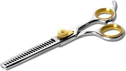 Sharf Straight Gold Touch Round Tips Dog Grooming Scissors, 6.5-in