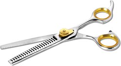 Sharf Straight Gold Touch Round Tips Dog Grooming Scissors, 6.5-in slide 2 of 4