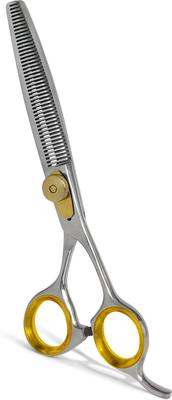 Show full view: Sharf Straight Gold Touch Round Tips Dog Grooming Scissors, 7-in slide 1 of 4