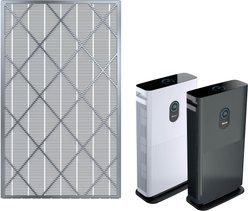 Shark Air Purifier 6-Fan Anti-Allergen NANOSEAL Filter with true HEPA & Advanced Odor Lock, Gray Frame