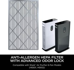 Shark Air Purifier 6-Fan Anti-Allergen NANOSEAL Filter with true HEPA & Advanced Odor Lock, Gray Frame slide 2 of 4