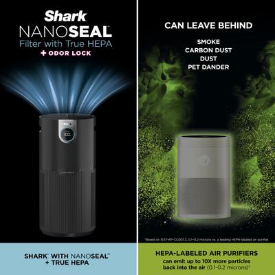 Show full view: Shark Air Purifier MAX with True HEPA, Grey slide 9 of 10