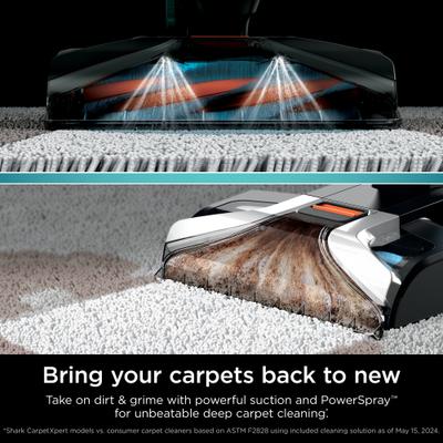 Show full view: Shark CarpetXpert with Stainstriker Upright Carpet Cleaner, Teal/White slide 3 of 8
