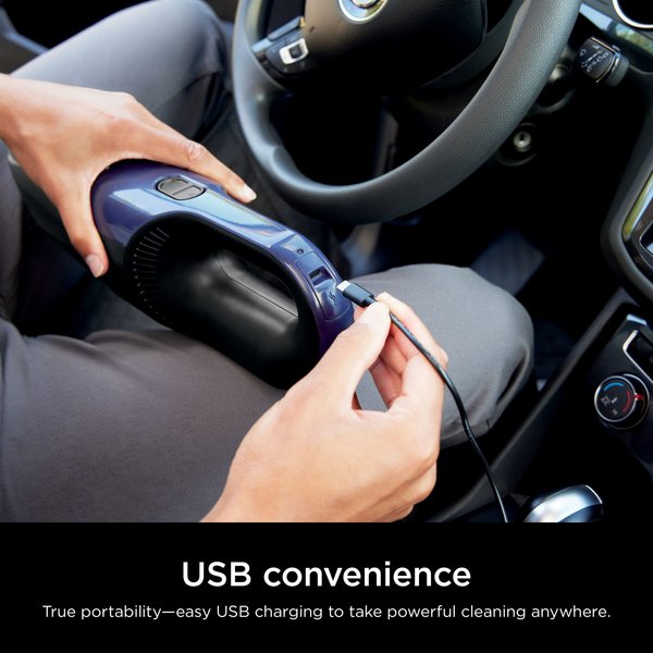 Show full view: Shark Cyclone Pet Handheld Vacuum, Navy Blue slide 3 of 9