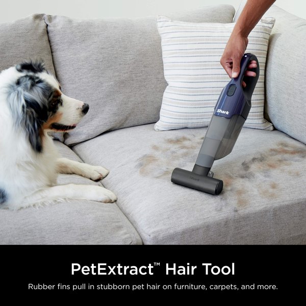 Show full view: Shark Cyclone Pet Handheld Vacuum, Navy Blue slide 6 of 9